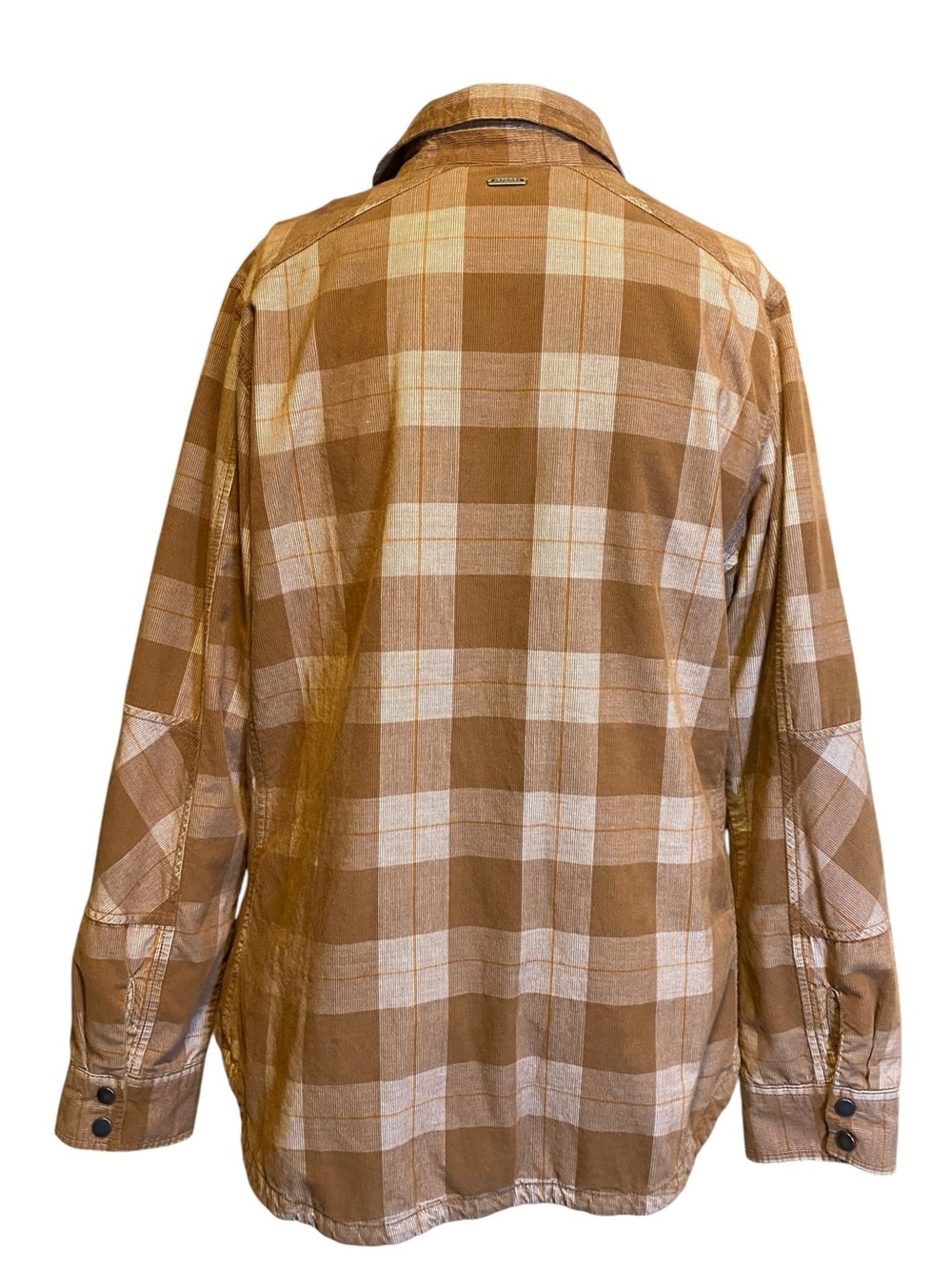 PrAna Porter Park Plaid Organic Cotton Flannel Shirt Shacket Women’s Size XL - Picture 4 of 15